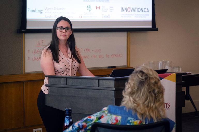 Queen's Ophthalmology Research Day -
Guest presenter from the department of Biomedical and Molecular Sciences Dr Kimberly Dunham-Snary.